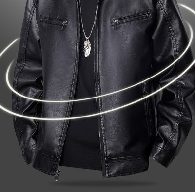 Áo Da Nam Cao Cấp – 100% Da Thật, Phong Cách Năng Động 2026 BS3425AKD59 Đen Có Lót Lông